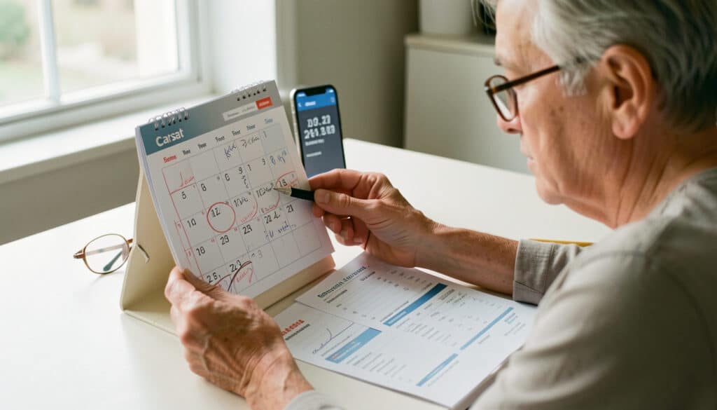 Calendrier de paiement de la retraite Carsat